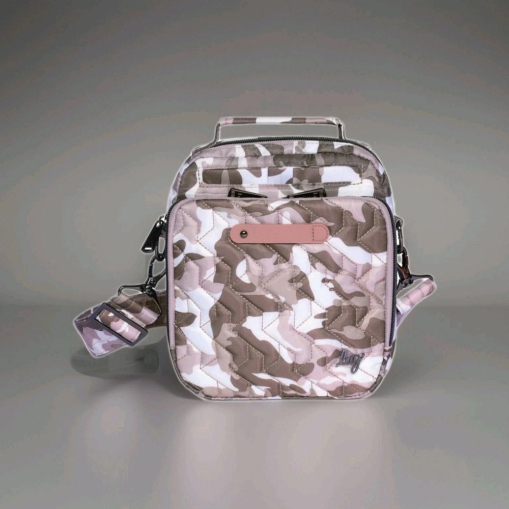 Lug Skeeter Convertible Crossbody Bag Camo Taupe